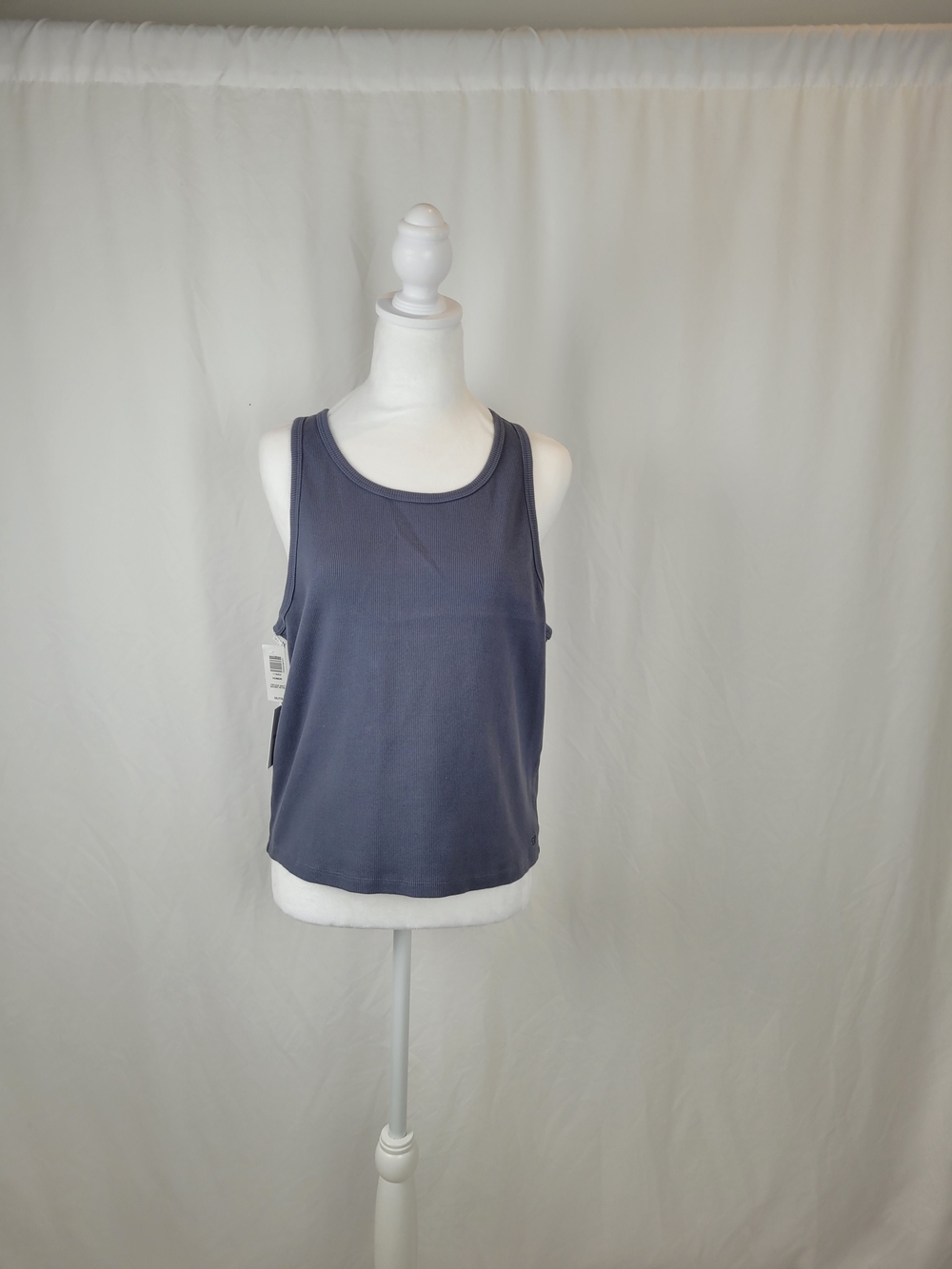 Aritzia Sunday Best Women's Slate Blue Scoop Neck Tank Honor 2XL Nwt